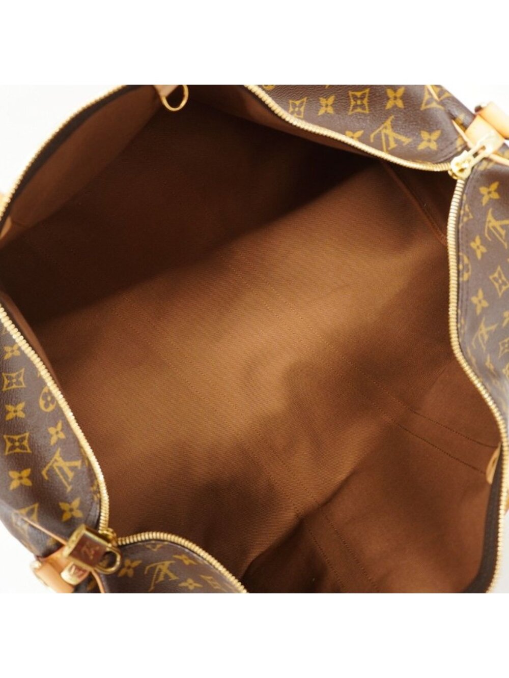 Louis Vuitton Boston Bag Monogram Keepall Bandouliere 55 Brown - Picture 4 of 10